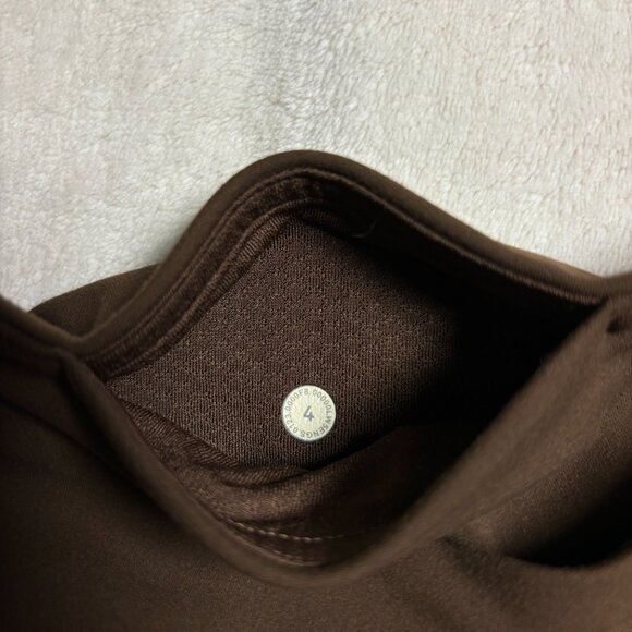 Lululemon Womens Groove High Rise Split Hem Flared Pant Size 4 Java Brown W5ENGS - Picture 7 of 14